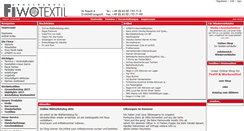 Desktop Screenshot of fiwotextil.de