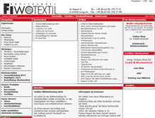 Tablet Screenshot of fiwotextil.de